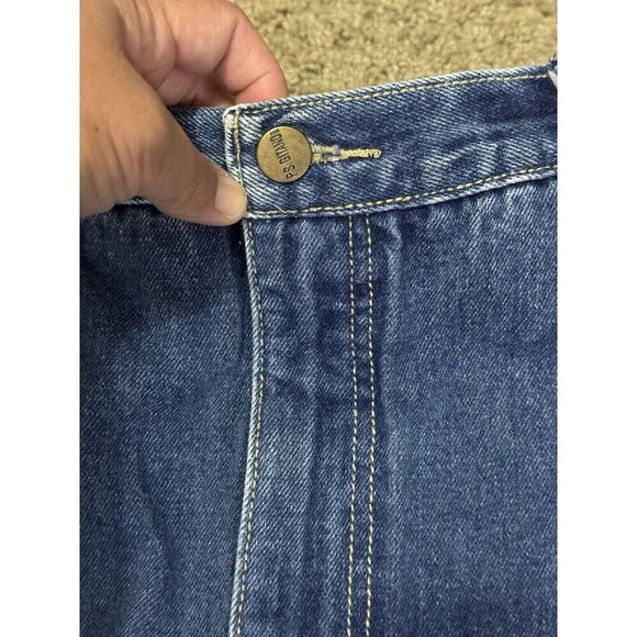 VINTAGE GINTANO Womens Denim Jeans Blue High-Rise Mom Retro Pleats Sz 16 30x30 - Picture 7 of 11